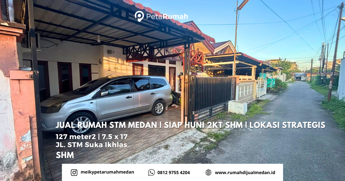 Jual Rumah STM Medan | Siap Huni 2KT SHM | Lokasi Strategis